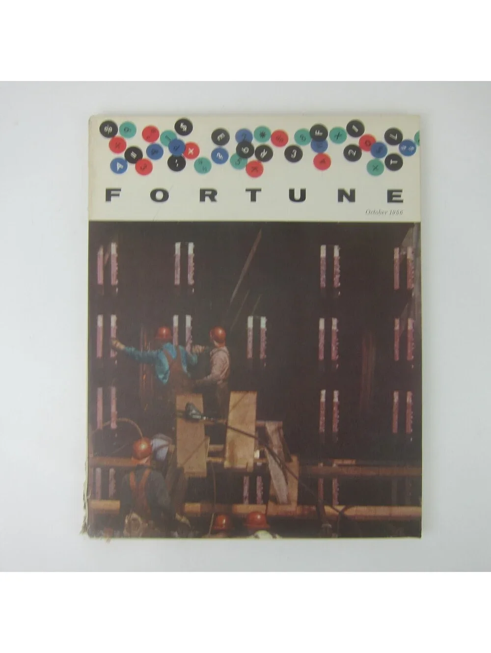 Vintage FORTUNE Magazine October 1956 Shell, Goodyear, Kodak, Seagrams, Esso Ads